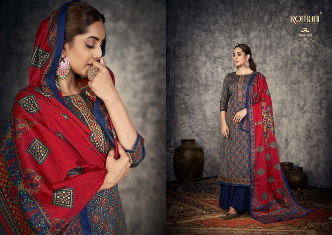 Romani Afreen Winter Wear Wholesale Pashmina Dress Collection
